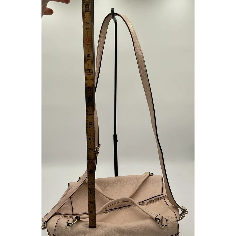 Kate Spade New York Large Leather Light Pink Satchel/crossbody Handbag.